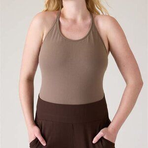 ATHLETA RENEW SUPPORT TOP BUILT IN BRA TANK D DD CUP NEW WITH TAGS WORKOUT